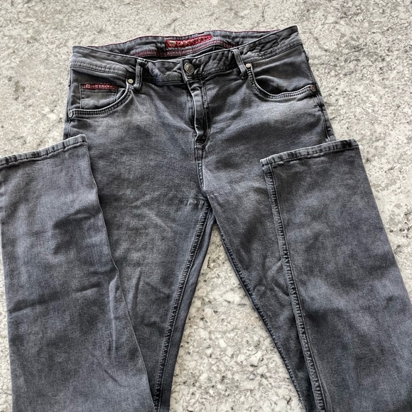Cipo & Baxx Slim Gray Jeans Vintage Distressed - Picture 1 of 10